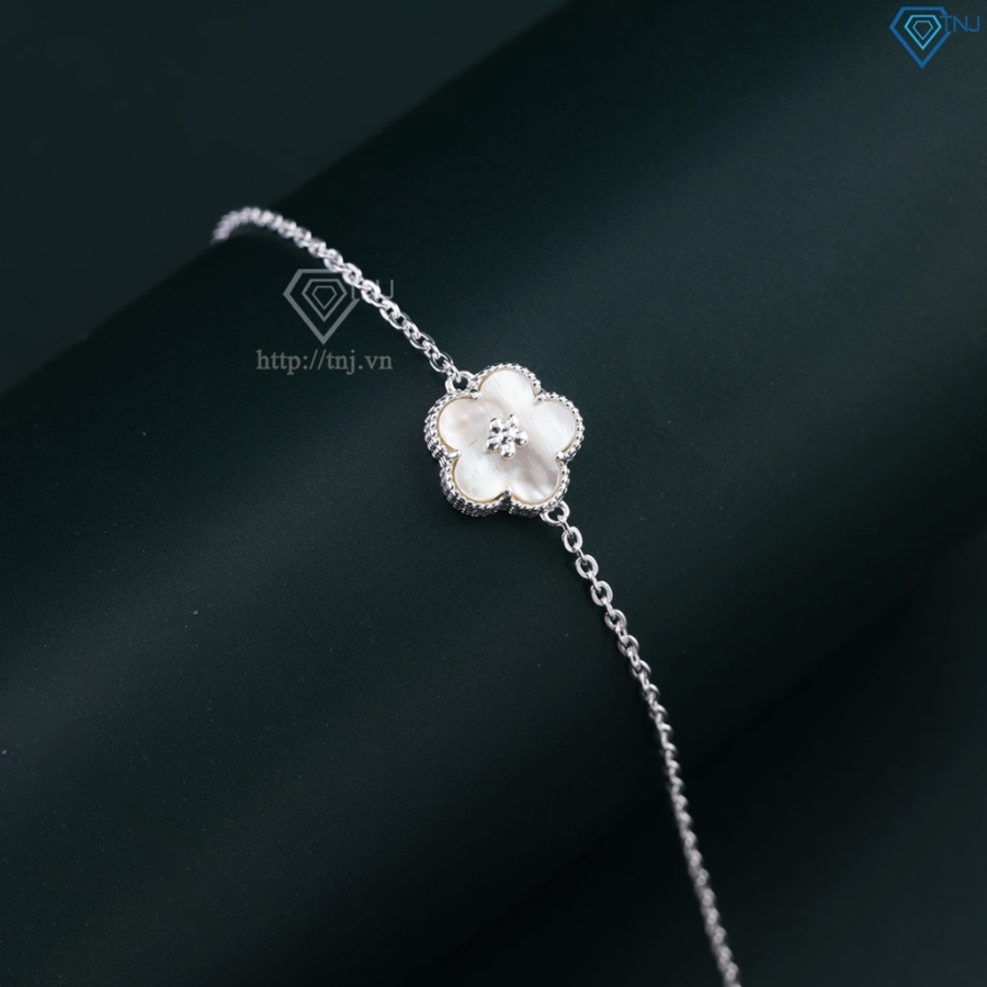 Lắc tay bạc nữ hoa 5 cánh đơn giản LTN0458