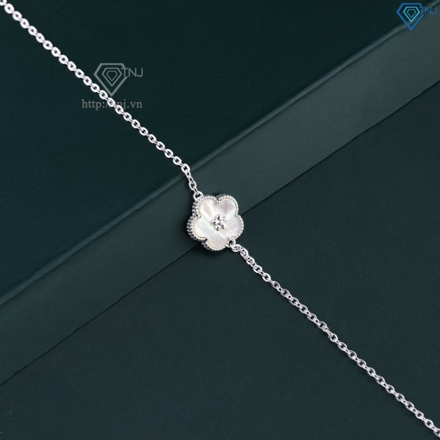 Lắc tay bạc nữ hoa 5 cánh đơn giản LTN0458