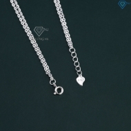 Lắc tay bạc nữ cỏ 4 lá may mắn dây kép LTN0459 - Trang Sức TNJ