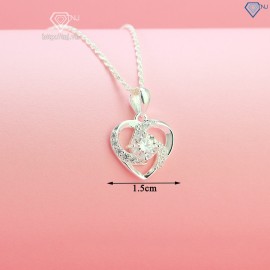 Quà  8 3 cho người yêu dây chuyền kim cương Moissanite DCNM0007