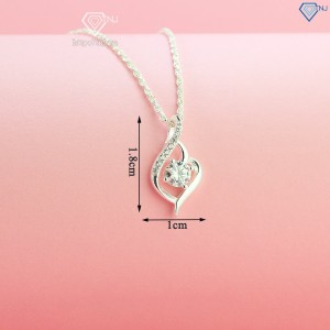 Quà 8 3 cho người yêu dây chuyền nữ Moissanite DCNM0009