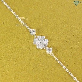 Quà 8 3 cho người yêu lắc tay cỏ 4 lá đính full kim cương LTNM0004