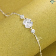 Quà 8 3 cho người yêu lắc tay cỏ 4 lá đính full kim cương LTNM0004