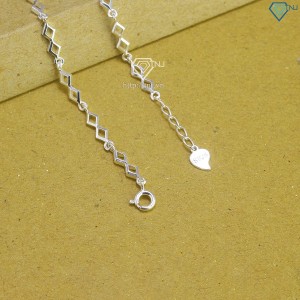 Quà 8 3 cho người yêu lắc tay cỏ 4 lá may mắn full Moissanit LTNM0011