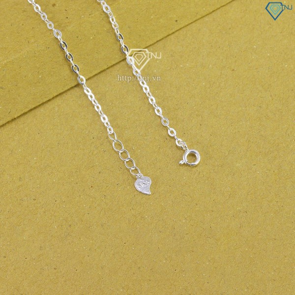 Quà 8 3 cho người yêu lắc tay bạc nữ mặt tròn đính kim cương LTNM0019