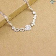 Quà 8 3 cho người yêu lắc tay cỏ 4 lá đính full kim cương LTNM0015