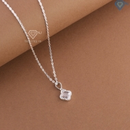 Dây chuyền bạc cỏ 4 lá đính đá trắng DCN0803 - Trang sức TNJ