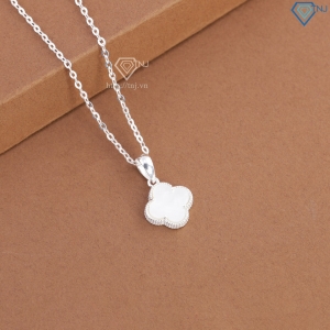 Dây chuyền bạc cỏ 4 lá đính đá trắng DCN0805 - Trang sức TNJ