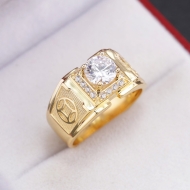 Nhẫn nam bạc kim tiền xi mạ vàng 18k NNA0604-XV