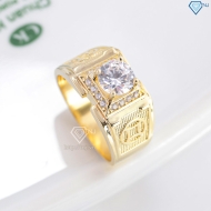 Nhẫn nam bạc kim tiền xi mạ vàng 18k NNA0604-XV