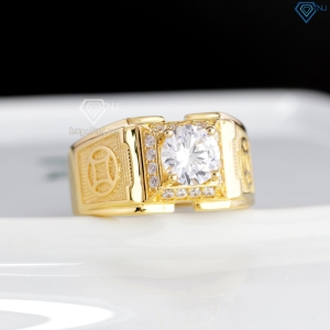 Nhẫn nam bạc kim tiền xi mạ vàng 18k NNA0604-XV