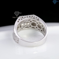 Nhẫn nam chữ Tài Lộc đính kim cương Moissanite 6.0mm - NNAM0253
