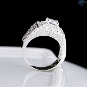 Nhẫn nam bạc đính đá cao cấp NNA0896