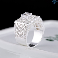 Nhẫn nam bạc đính đá cao cấp NNA0896