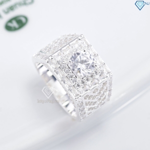 Nhẫn nam bạc đính đá cao cấp NNA0896