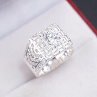 Nhẫn nam bạc đính đá cao cấp NNA0986