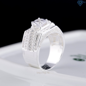 Nhẫn nam bạc full đính đá cao cấp sang trọng NNA0897
