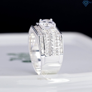 Nhẫn nam bạc full đính đá cao cấp sang trọng NNA0897