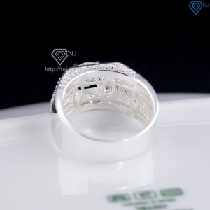 Nhẫn nam bạc full đính đá cao cấp sang trọng NNA0897