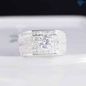 Nhẫn nam bạc full đính đá cao cấp sang trọng NNA0897