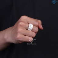 Nhẫn nam bạc full đính đá cao cấp sang trọng NNA0897