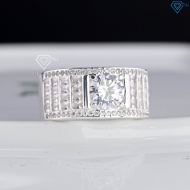 Nhẫn nam bạc đính đá chìm sang trọng NNA0899