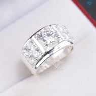 Nhẫn nam bạc cách điệu Hà Nội NNA0900