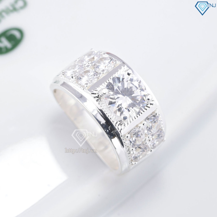 Nhẫn nam bạc cách điệu Hà Nội NNA0900