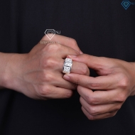 Nhẫn nam bạc cách điệu Hà Nội NNA0900