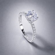 Nhẫn bạc nữ xi kim đính đá đẹp NN0551-XK