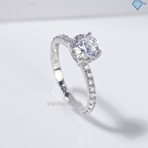 Nhẫn bạc nữ xi kim đính đá đẹp NN0551-XK