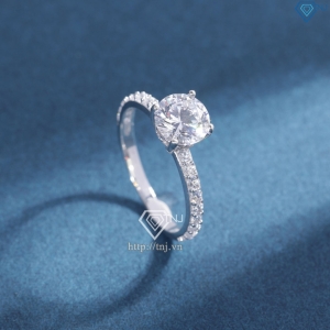 Nhẫn bạc nữ xi kim đính đá đẹp NN0551-XK