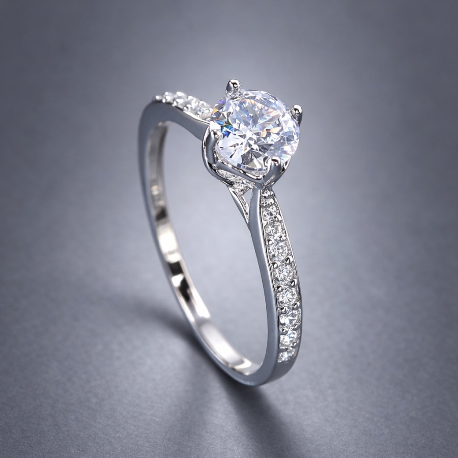 Nhẫn bạc nữ xi kim đơn giản NN0552-XK