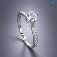 Nhẫn bạc nữ xi kim đơn giản NN0552-XK