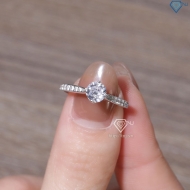 Nhẫn bạc nữ xi kim đơn giản NN0552-XK