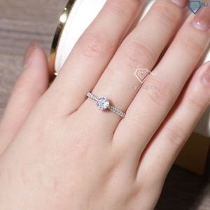 Nhẫn bạc nữ xi kim đơn giản NN0552-XK