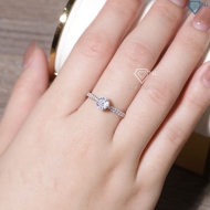 Nhẫn bạc nữ xi kim đơn giản NN0552-XK