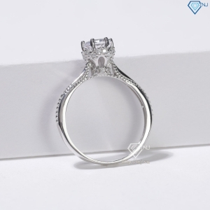 Nhẫn bạc nữ  hoàng xi kim đính đá đẹp NN0555-XK