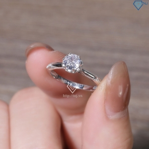 Nhẫn bạc nữ  hoàng xi kim đính đá đẹp NN0555-XK