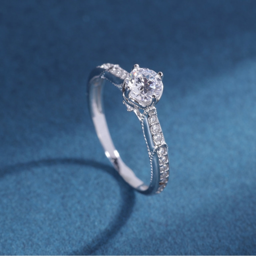 Nhẫn bạc nữ xi kim đơn giản NN0556-XK