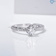 Nhẫn bạc nữ xi kim đơn giản NN0556-XK