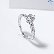 Nhẫn bạc nữ xi kim đơn giản NN0556-XK