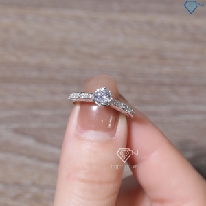 Nhẫn bạc nữ xi kim đơn giản NN0556-XK