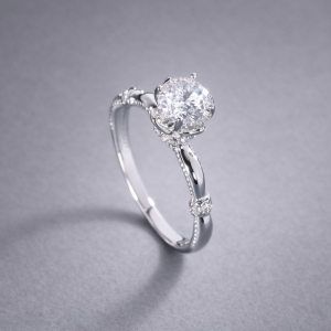 Nhẫn bạc nữ hình bông hoa xi kim NN0557-XK