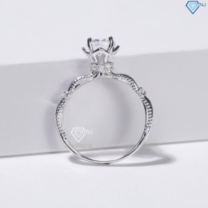 Nhẫn bạc nữ hình bông hoa xi kim NN0557-XK