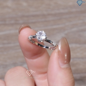 Nhẫn bạc nữ hình bông hoa xi kim NN0557-XK