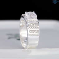 Nhẫn bạc nam Hà Nội đính đá trắng NNA0901