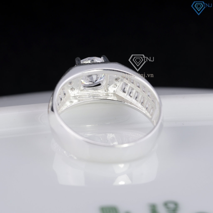 Nhẫn bạc nam đẹp đính đá NNA0903- Trang sức TNJ