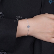 Lắc tay bạc nữ cỏ 4 lá đính đá theo mệnh LTN0460  Trang Sức TNJ