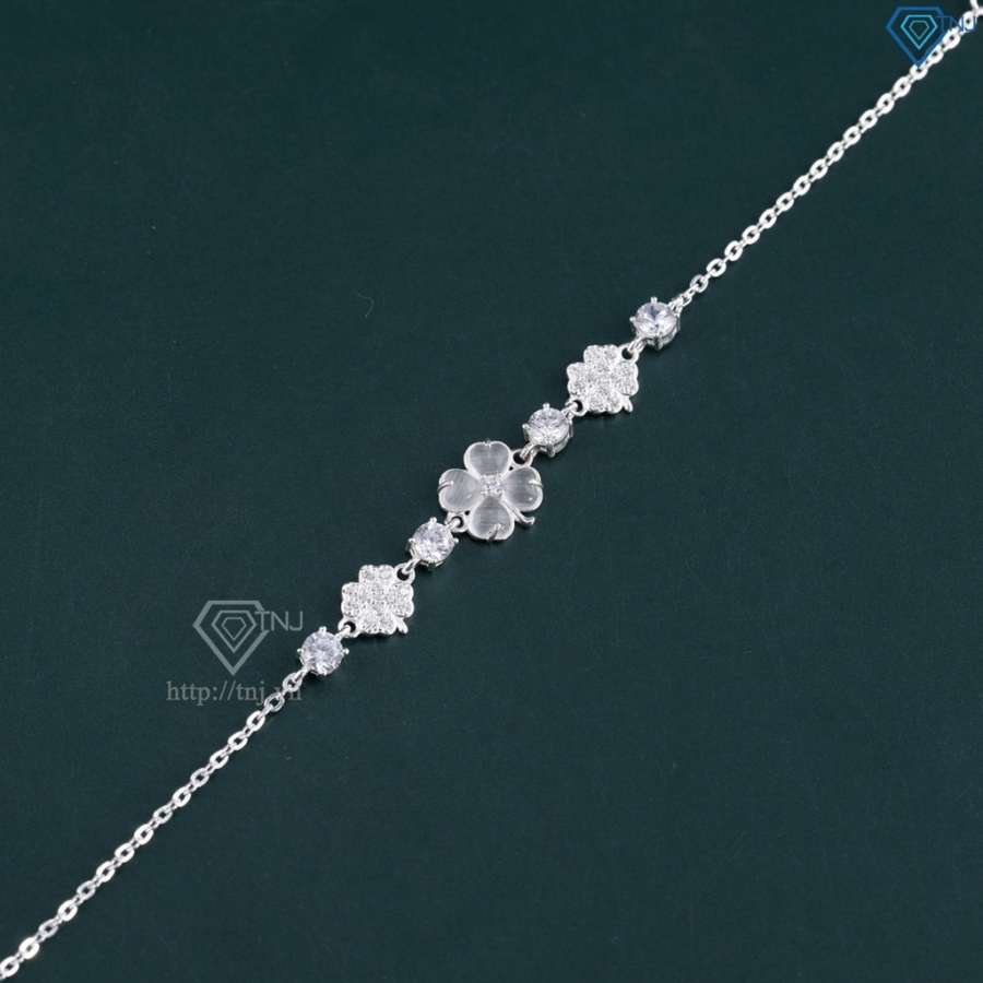 Lắc tay bạc nữ cỏ 4 lá may mắn LTN0462 - Trang Sức TNJ